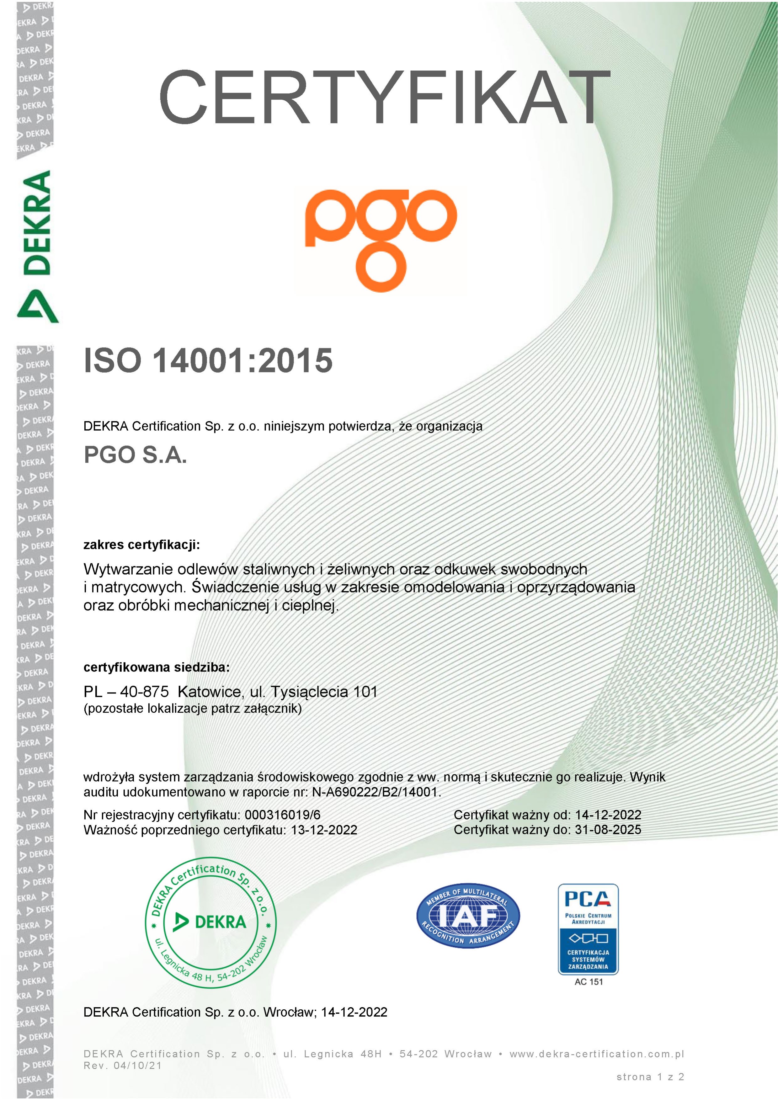 ISO 14001:2015 1